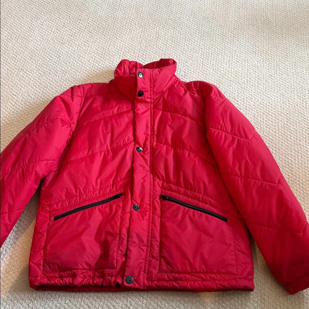 Red Puffer Jacket - Classic Warm Winter Coat